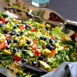This ultimate summer salad is filled with a fantastic mix of summertime fruits and vegetables, and is topped with a creamy, low-calorie buttermilk dill dressing. 134 calories and 1 Weight Watchers Freestyle SP