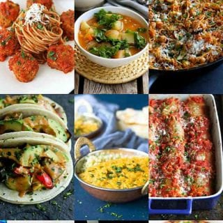 Looking to work more meatless meals into your meal plan? These are 23 of my favorite healthy vegetarian dinner recipes for you to try. You won't even miss the meat! #vegetarian #dinnerrecipes #healthy #cleaneating #weightwatchers