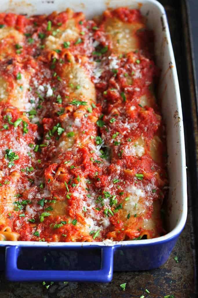 Roasted Vegetable Lasagna Rolls | Easy Vegetable Lasagna Recipes