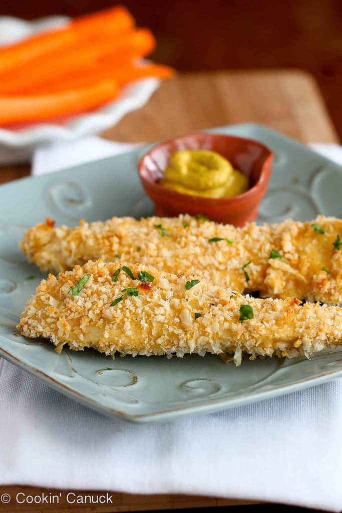 It's time to leave those fried chicken nuggets in the dust! This crispy and healthy baked chicken tenders recipe will be a hit with both kids and adults. 255 calories and 5 Weight Watchers Freestyle SP