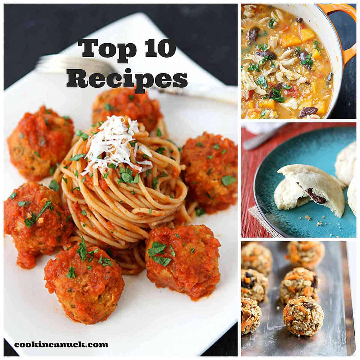Out of hundreds of recipes, these top 10 recipes are my most popular recipes. There's everything from soup to cookies to quick breads. #recipes