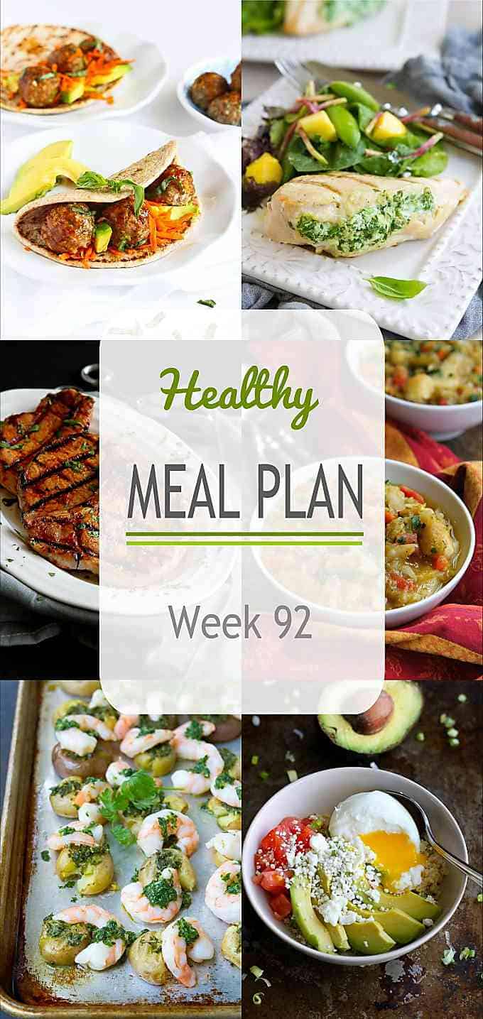 Time to prep for next week's meals! This week's healthy meal plan should give you plenty of great ideas to make dinnertime easy and delicious. #mealplan #mealprep