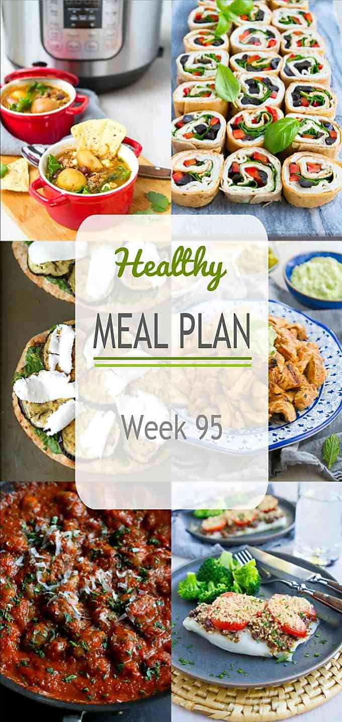 Time to get down to meal planning! This week's healthy meal plan has a great mixture of grilled, baked and Instant pot favorites. #mealplanning #dinner