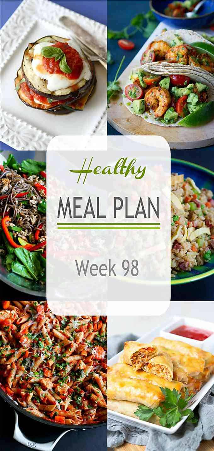 Mid-summer meal planning means a mixture of quick dinner salads, healthy grilling recipes and plenty of fresh produce. This week's plan highlights all of that! #mealplanning #mealplan #dinner