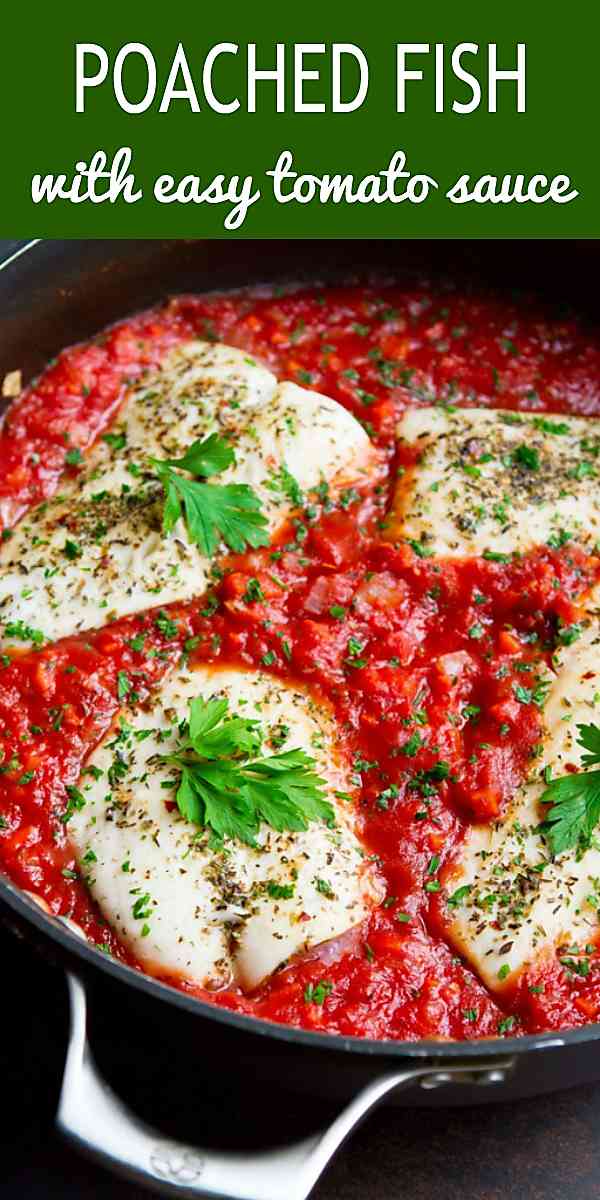 Poached fish is a great way to go when you need an easy, healthy dinner recipe. Tons of flavor in 30 minutes. 274 calories and 2 Weight Watchers SP #30minutemeal #dinnerrecipes #healthyeating