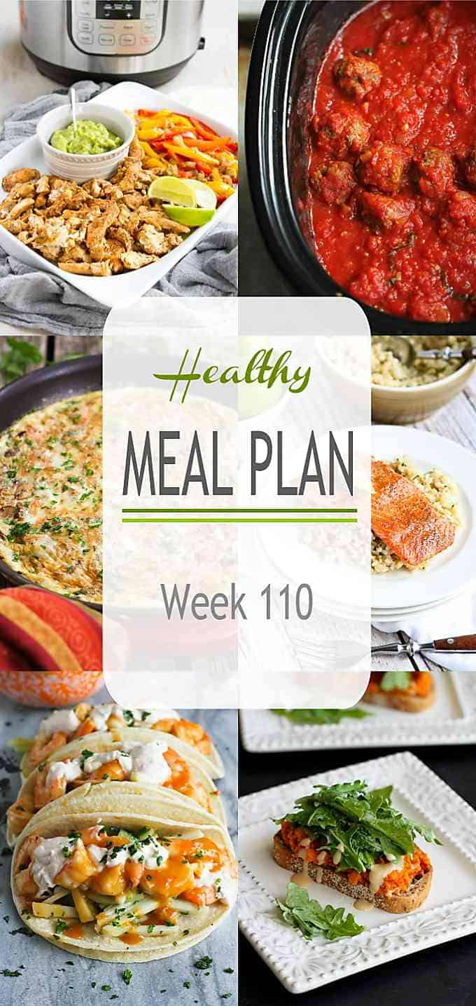 Time for your weekly meal planning session! This week's meal plan includes slow cooker, Instant Pot and vegetarian recipes. #mealplan #mealplanning #mealprep