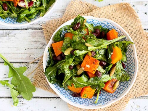 Roasted Butternut Squash Salad with Sriracha Lime Dressing Recipe Roasted Butternut Squash Salad with Sriracha Lime Dressing Recipe