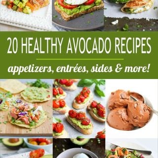 Collage of 9 avocado recipe photos