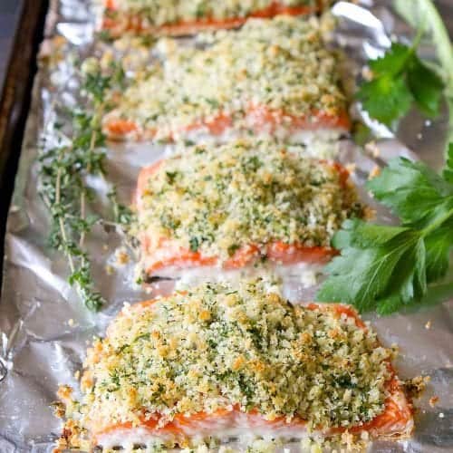 Parmesan Crusted Salmon Recipe - Cookin Canuck
