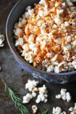 Olive Oil Popcorn with Smoked Paprika & Rosemary - A Healthy Snack