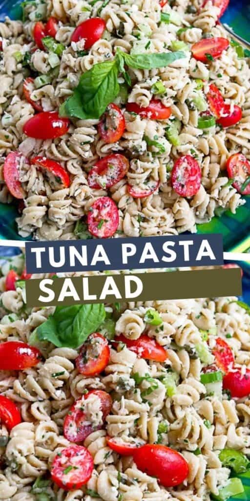 This tuna pasta salad recipe can be made ahead of time. Serve it for dinner, pack it for lunch or take it to a potluck. 198 calories and 5 Weight Watchers SP | Recipes | Healthy | Recipes cold | No mayo | Dressing 