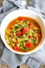 Instant Pot Vegetable Soup - Pressure Cooker or Stovetop Recipe