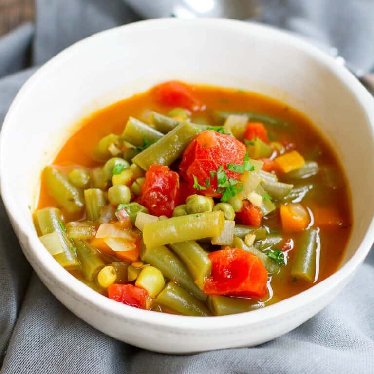 Instant Pot Vegetable Soup - Pressure Cooker or Stovetop Recipe