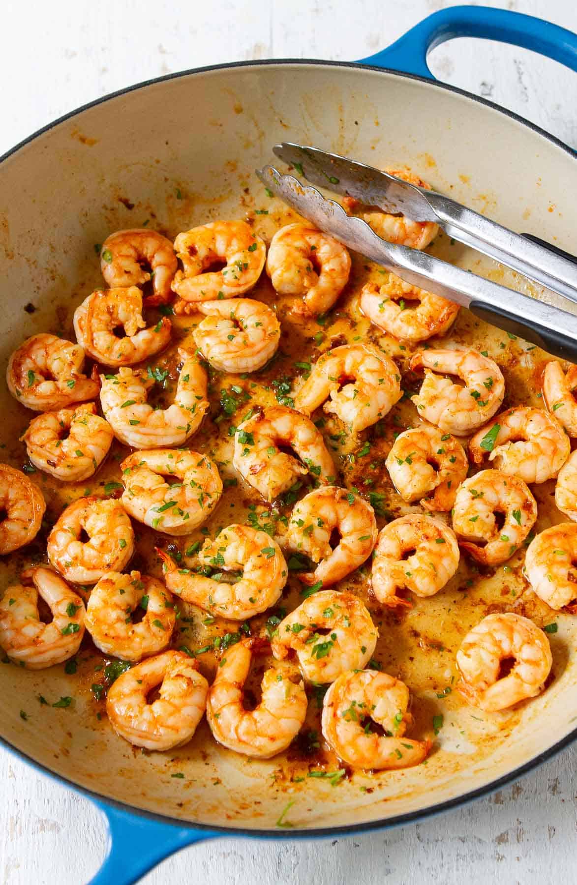 Make this easy paprika shrimp in about 10 minutes! It's tossed in a delicious sweet and savory maple syrup and apple cider vinegar sauce. Serve it over rice with vegetables for a quick dinner, or as an appetizer. | Recipes | Seared | Seafood 