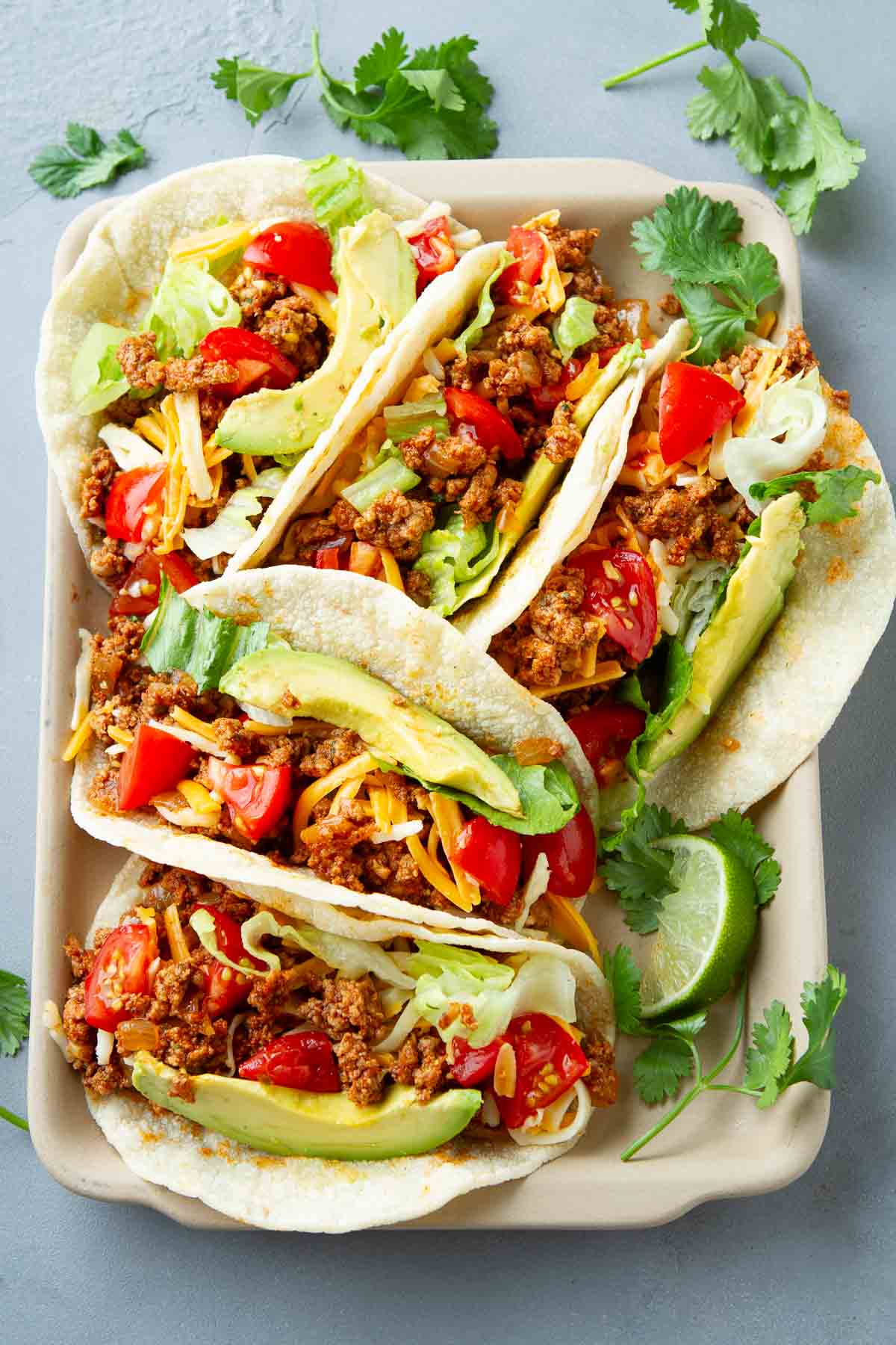 Enjoy a fuss-free taco night with these simple ground turkey tacos. Ground turkey taco meat is loaded into warm tortillas with your choice of toppings. | Recipes healthy