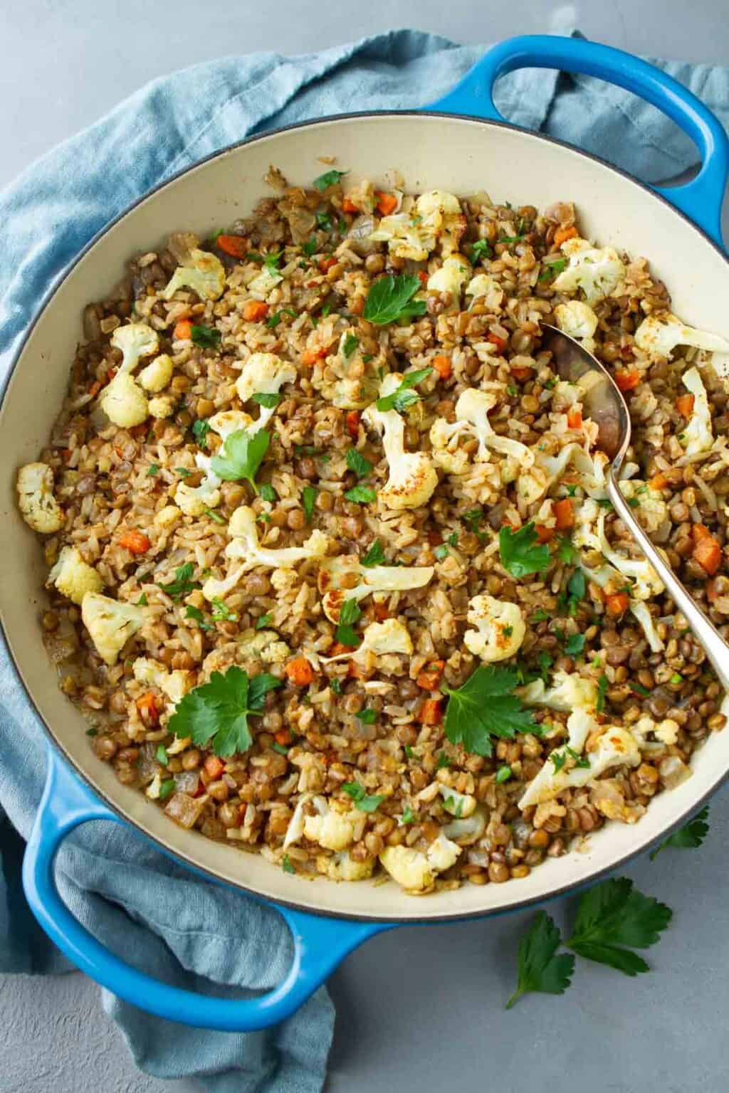 Brown Rice with Lentils - Cookin Canuck